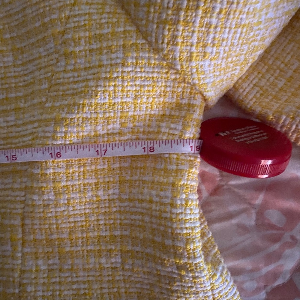 Yellow tweed blazer - Picture 7 of 9
